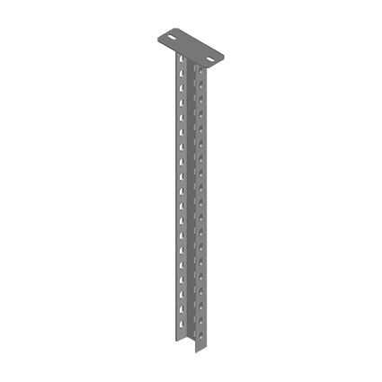 Column with C Type Steel Rail